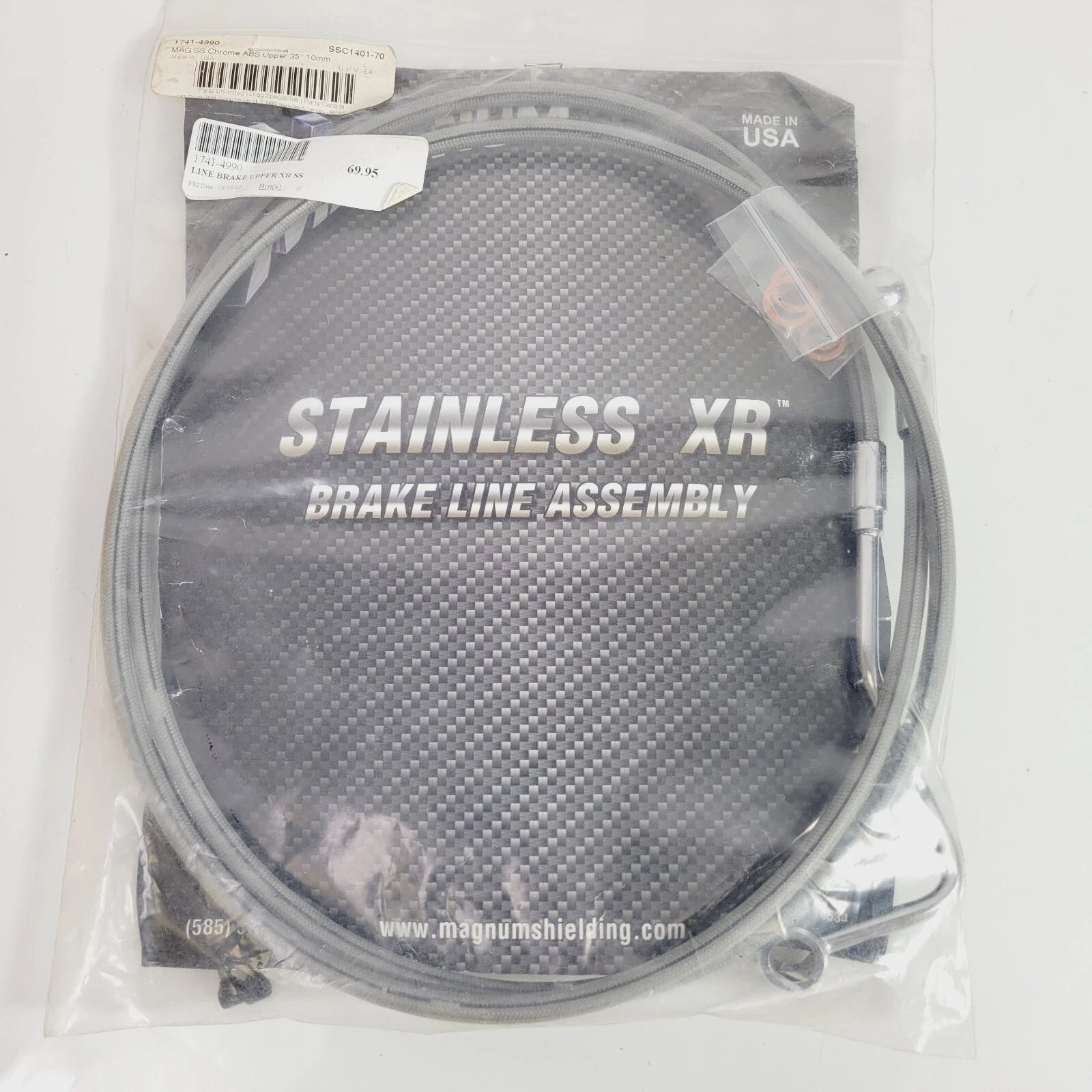 Magnum Stainless Upper Front Brakeline Kit for 10mm 1741-4990 SSC1401-70