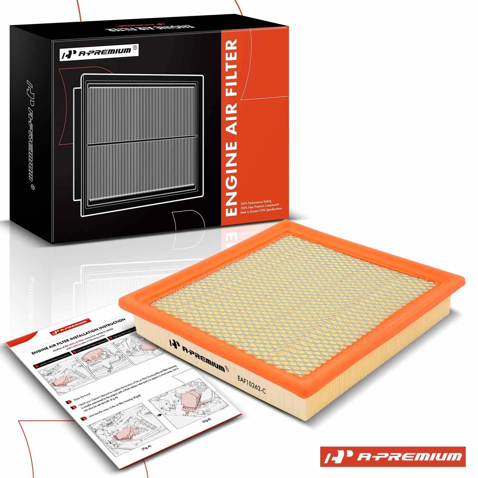 Engine Air Filter for Ford F-150, F-250, F-350 Super Duty (2008–2023)