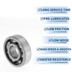 6304 Deep Groove Ball Bearing for Scooter Skateboard Wheel (P0 20x52x15mm)