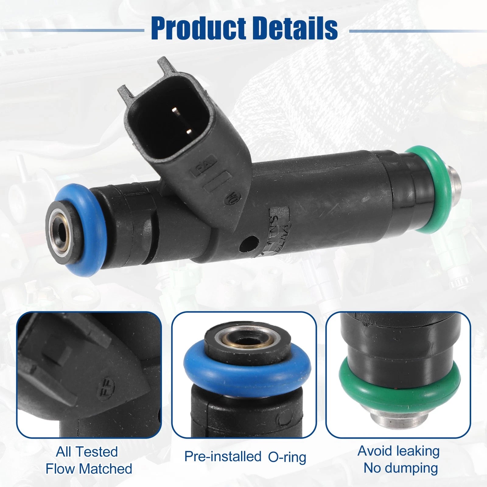 6X Fuel Injector Nozzle for Ford Mustang V6 3.8L 3.9L (2002–2004)