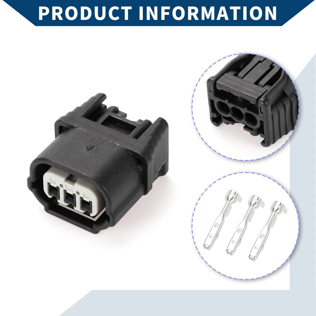 3Pin Fog Light Assembly Connector Plug for Honda Acura 
