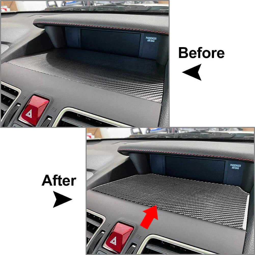 Black Dash Center Display Base Panel Cover Trim for Subaru WRX STI (2015-2021)