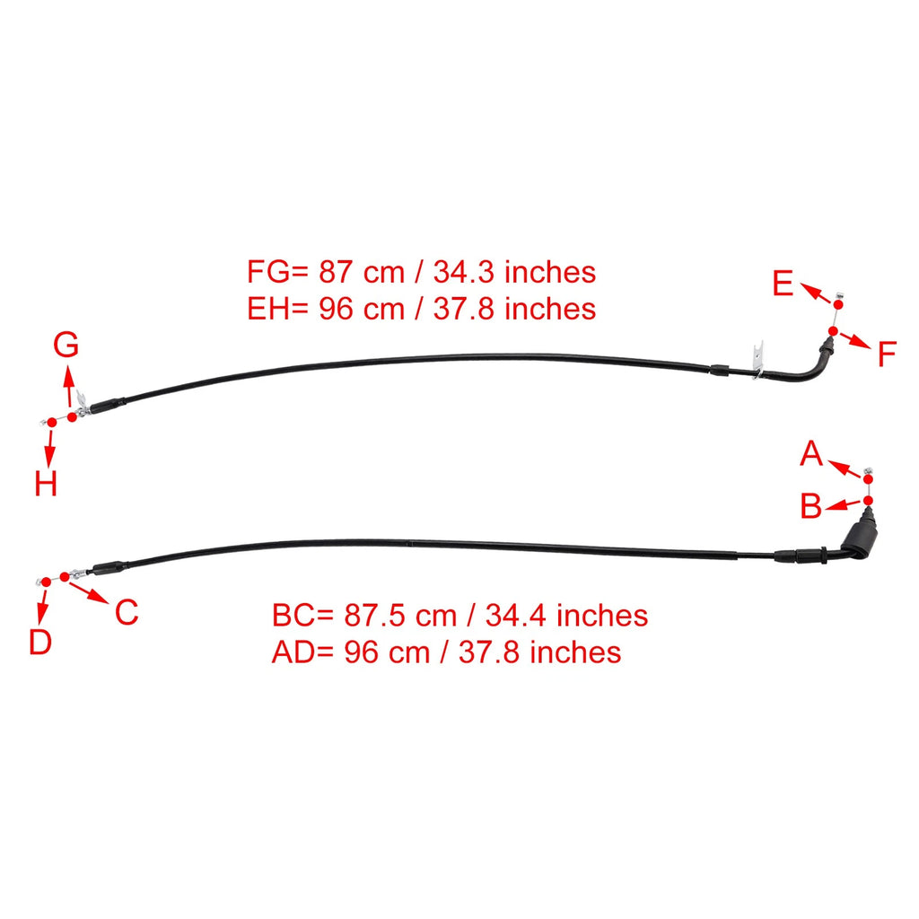 Throttle Cable Wire for Suzuki GSXR1000 (2017–2023) Black