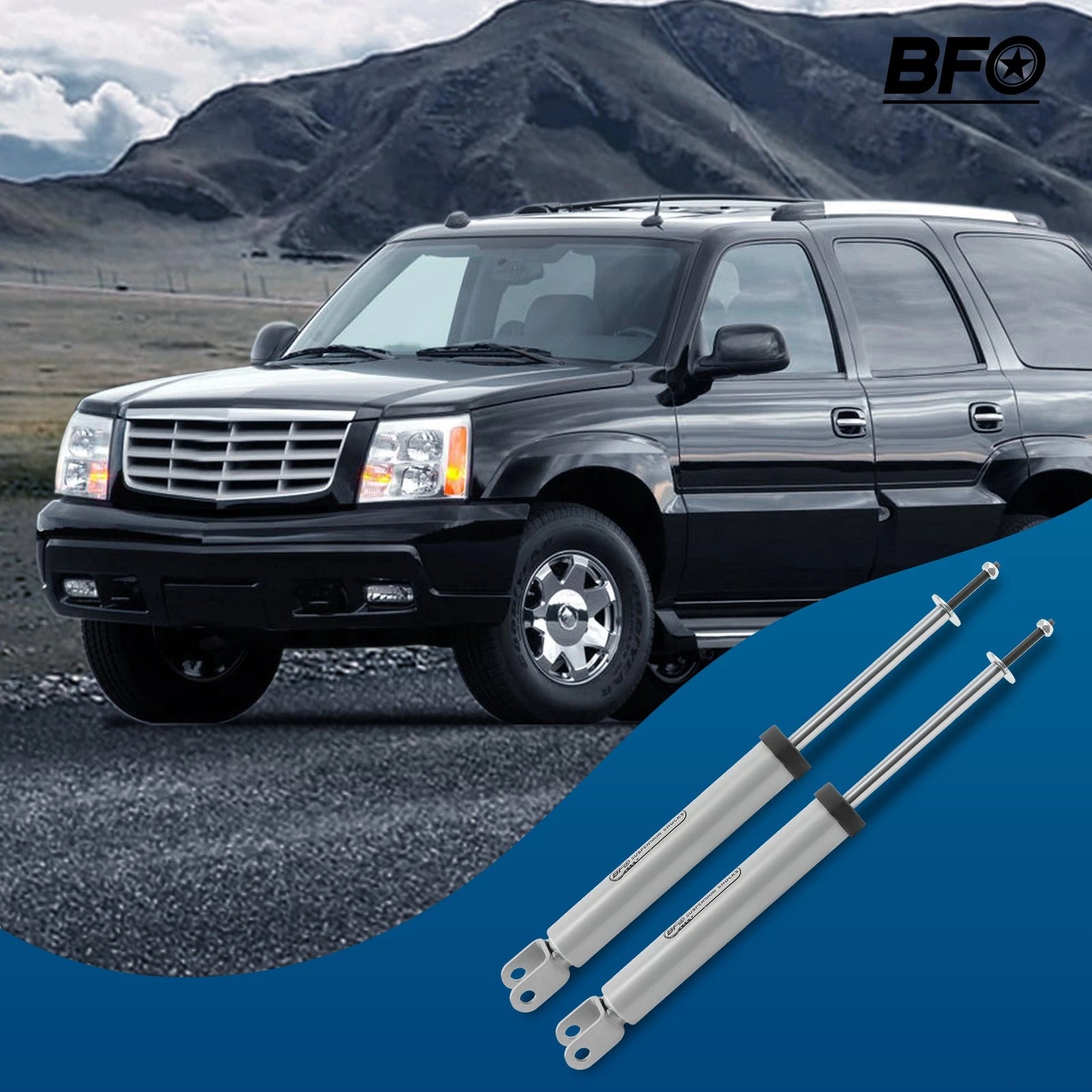 Set of 2 Front Shock Absorbers for Chevy Silverado Suburban GMC Sierra 1500 (1999–2006)