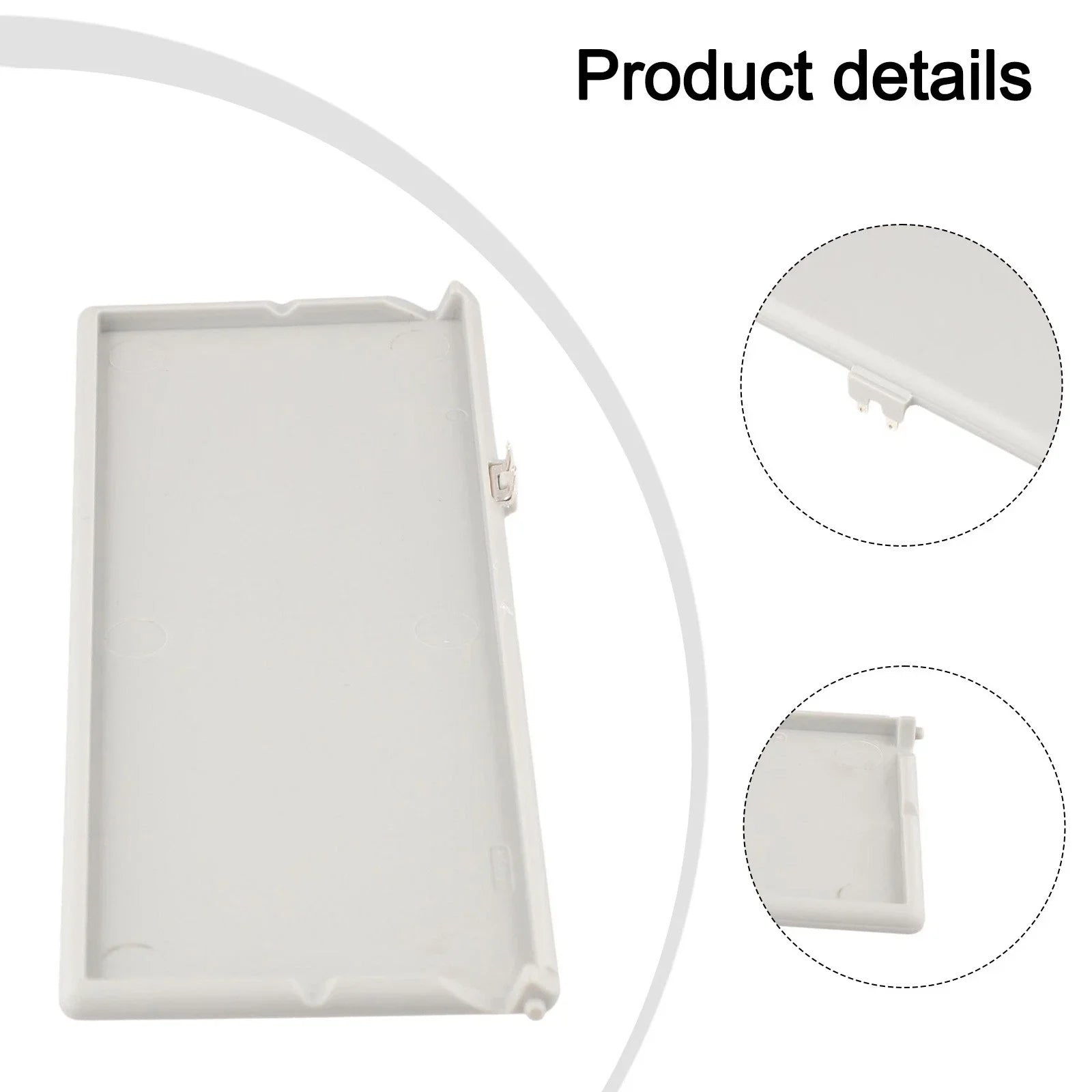 Gray Sun Visor Vanity Mirror Cover for Car