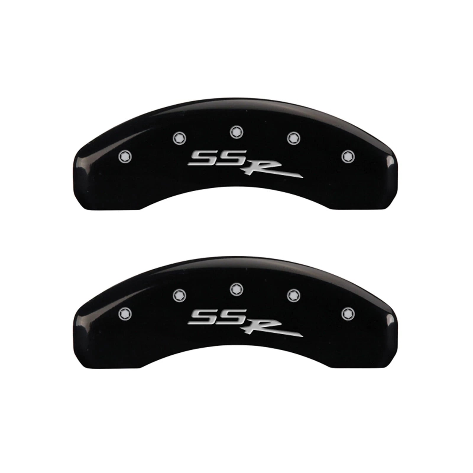 Front and Rear Black Caliper Covers for 2006 Chevy SSR by MGP