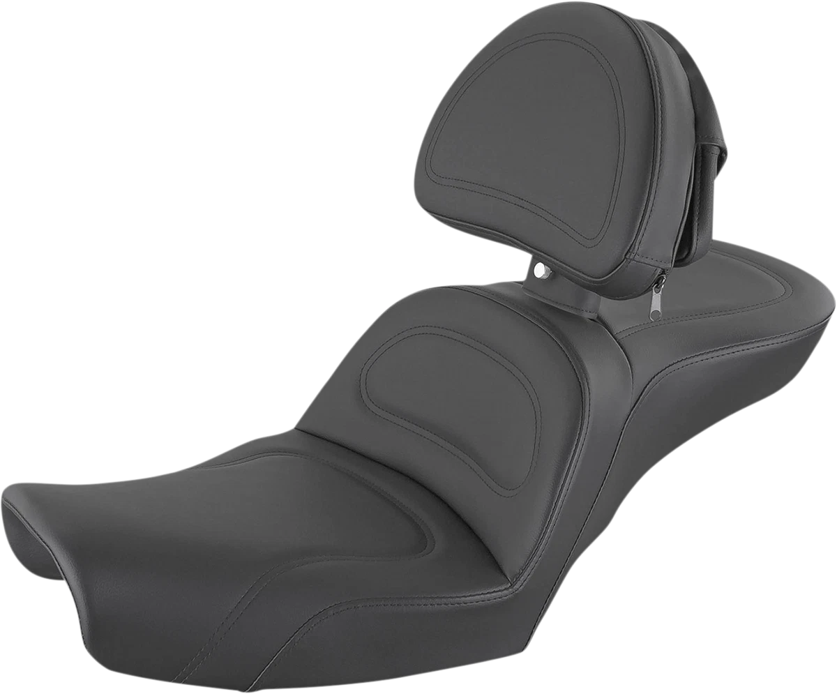 SADDLEMEN Explorer Seat with Backrest for Dyna (896-04-030)