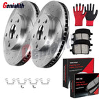 Front Brake Rotors Ceramic Pads Kit for Toyota Camry Solara (1997–2003)