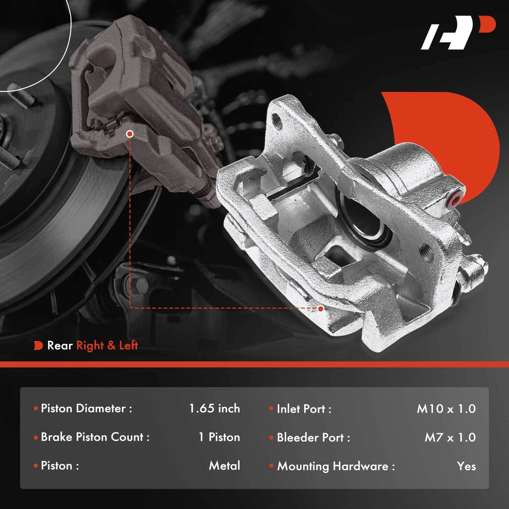 Front Brake Caliper and Ceramic Pad for Toyota Sienna (2004-2010)