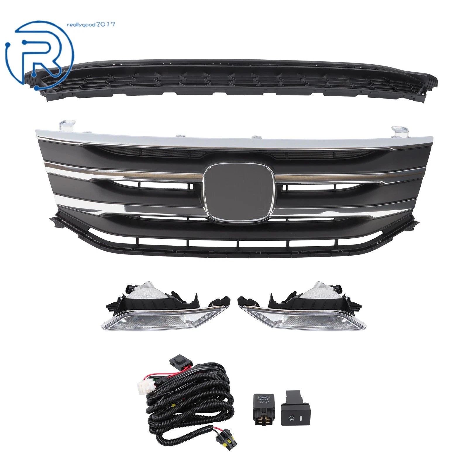 Chrome Grille & Fog Lights Kit for Odyssey (2011-2014)