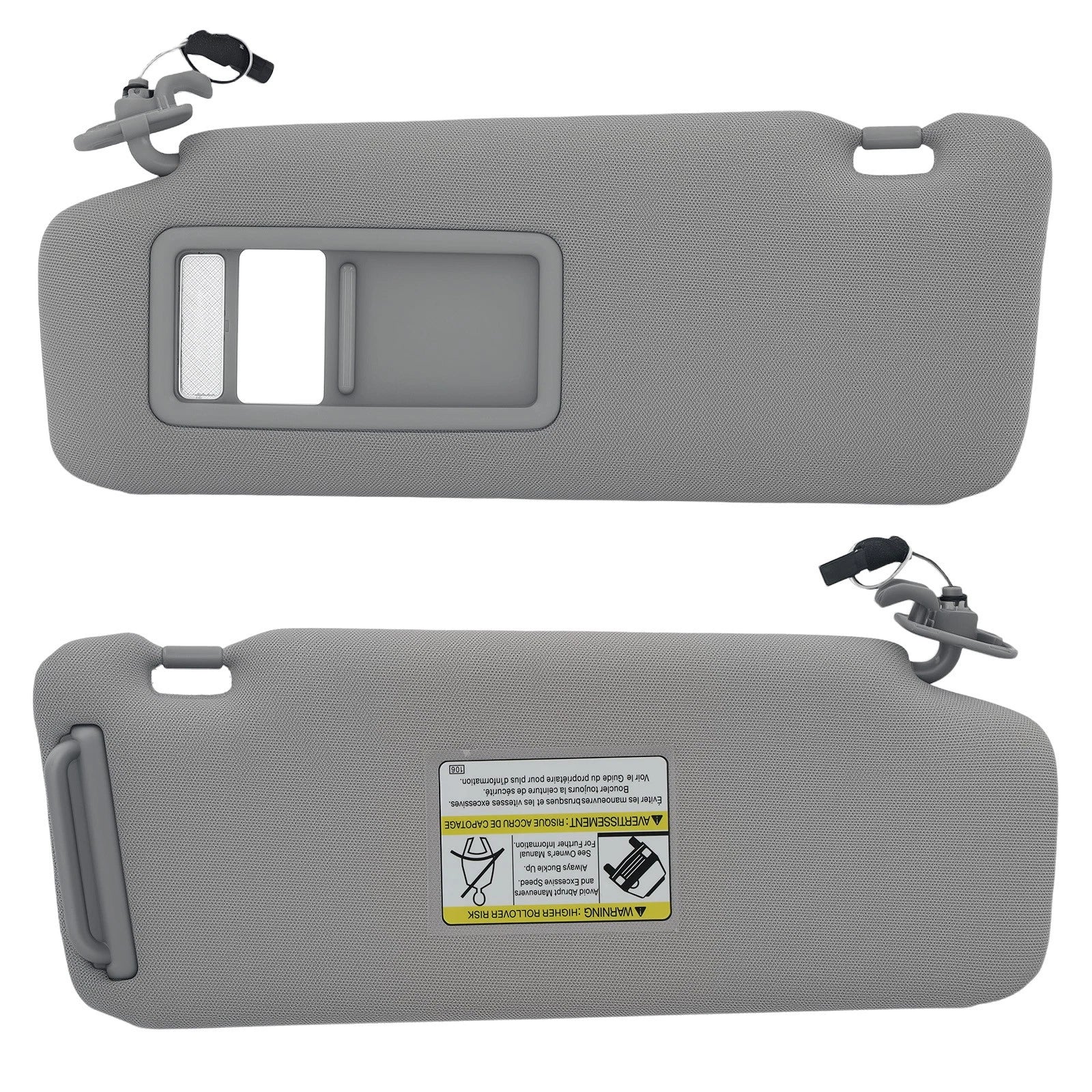 Sun Visor with Light for Mazda CX-9 (2010–2015) TD11-69-320D-75 Gray