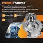 Cooling Pump Kit for Kubota V3800 V3600 (2000–2000) Aluminum Construction