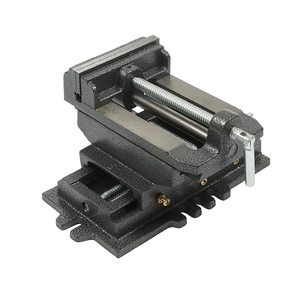 5" Cross Press Vise Slide for Heavy Duty Drill Shop Grip Tool