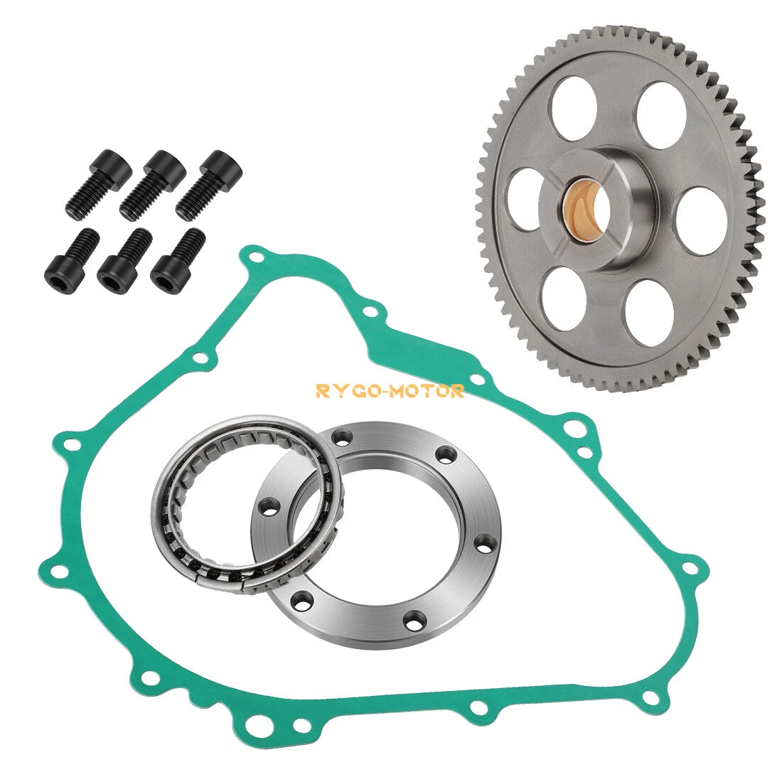 Starter Clutch One Way Gear Bearing Gasket for Yamaha Rhino 450 (2006–2009)