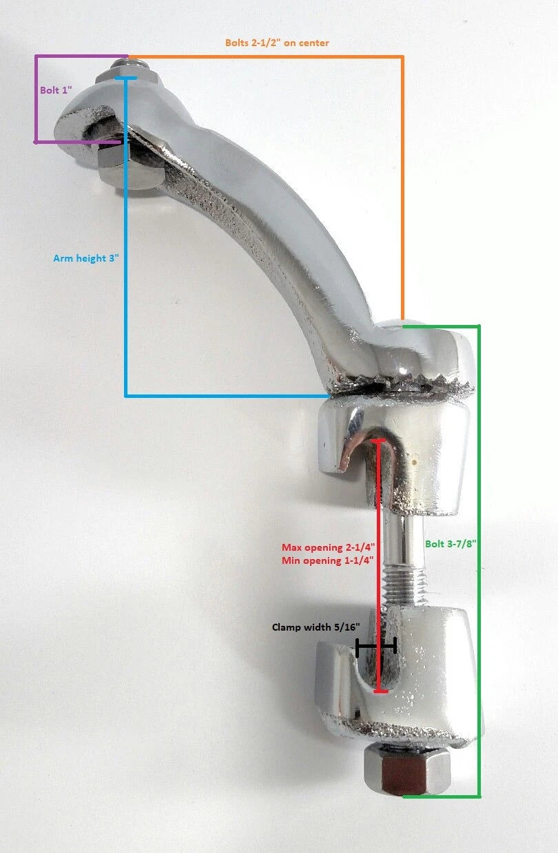 Fog Light Brackets Right Side for Vintage Chrome Bumper Mount (2005–2006)