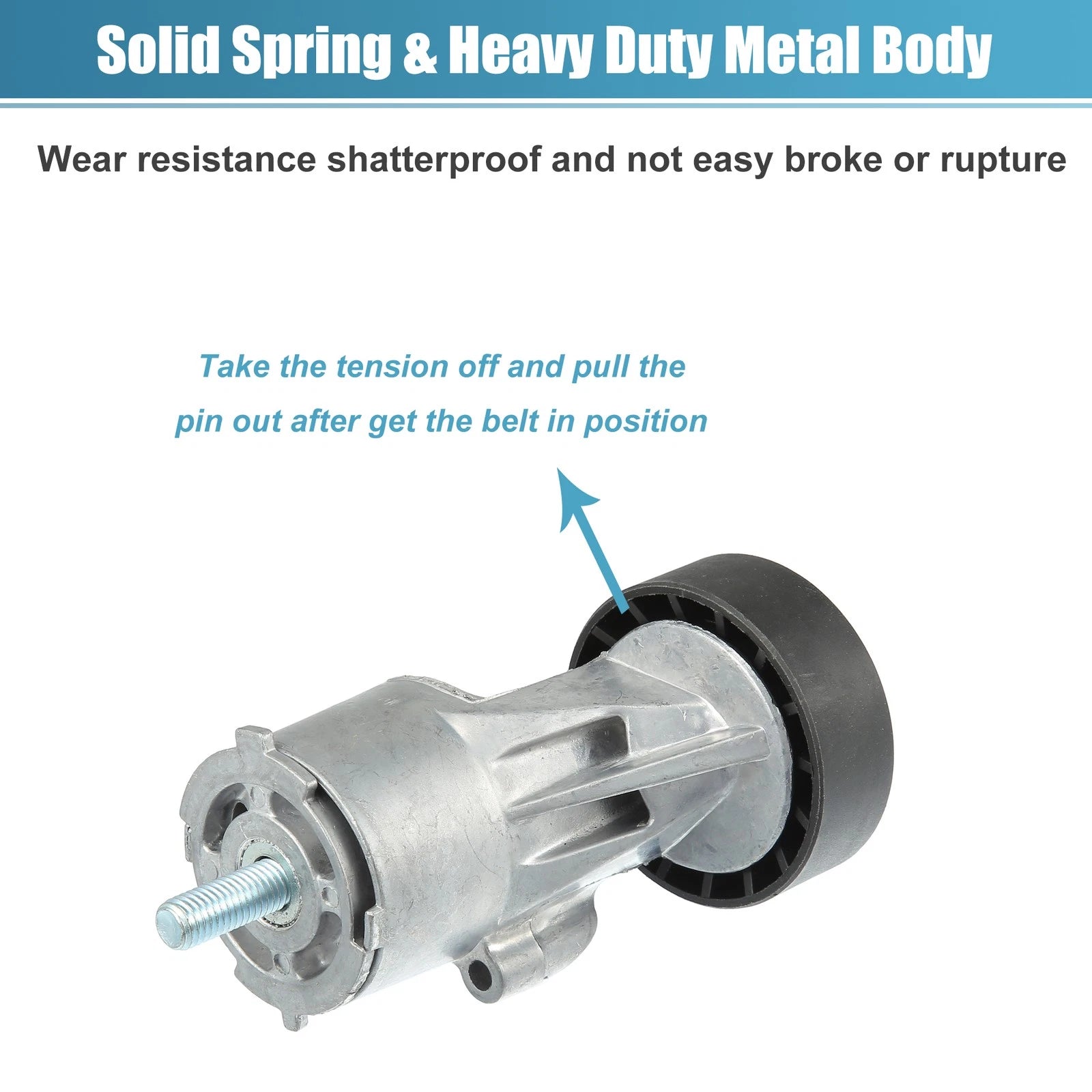 Belt Tensioner Pulley Assembly No. 07K903315S for Volkswagen Beetle (2006–2010)