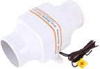 12V 130cfm In-Line Bilge Blower for Boat (3")