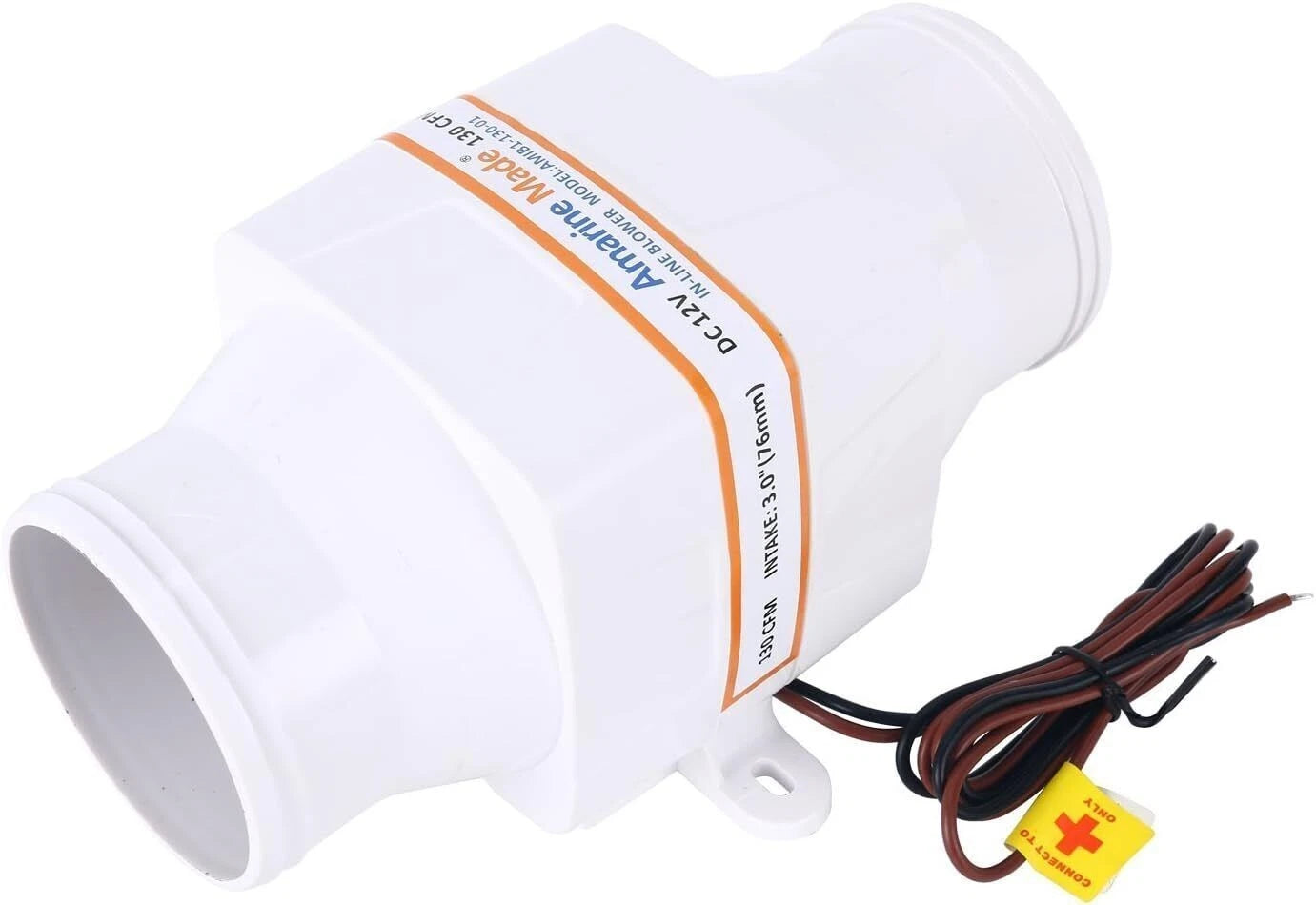12V 130cfm In-Line Bilge Blower for Boat (3")