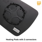 Right Side Heated White Mirror Glass for Nissan Rogue Pathfinder 