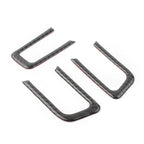 3X Carbon Fiber Steering Wheel Cover Trim for Ford Mustang (2015–2019)