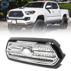 Front Bumper Grille Assembly for Toyota Tacoma (2016–2017) Chrome