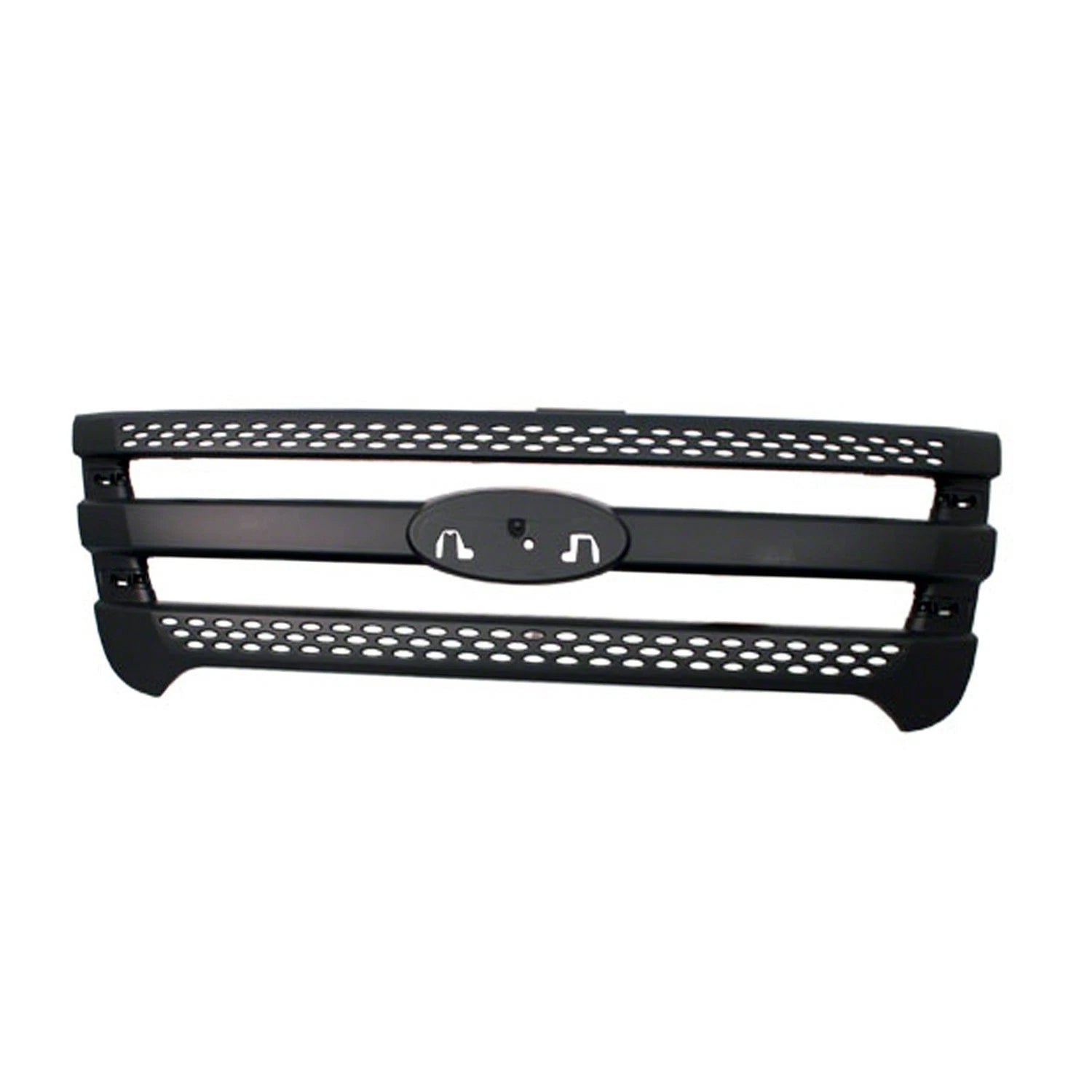Replacement Black Painted ABS Plastic Outer Grille for Ford Ranger (2011–2018)