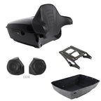 Trunk Rack Backrest Speakers Mount for Harley Electra Glide (2014–2026)