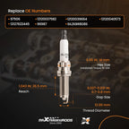 Set of 4 Iridium Spark Plugs for BMW 228i 320i 328i 428i 528i X4 (2012–2019)