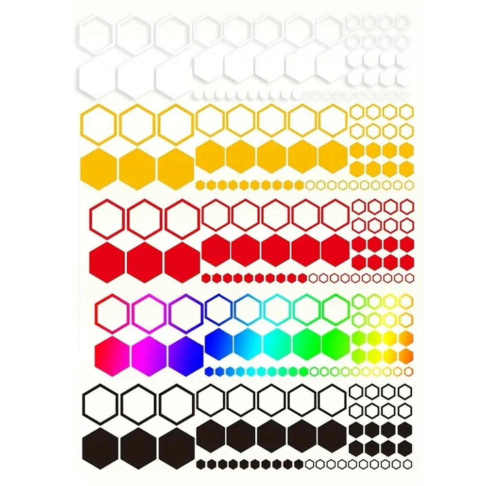 104PCS Honeycomb Design Decorative Stickers for SUVs Trucks