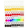 104PCS Honeycomb Design Decorative Stickers for SUVs Trucks