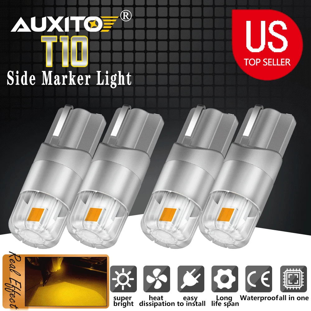 Set of 4 Amber LED Side Marker Light Bulbs for Dodge Ram 1500 (YYYY–YYYY)
