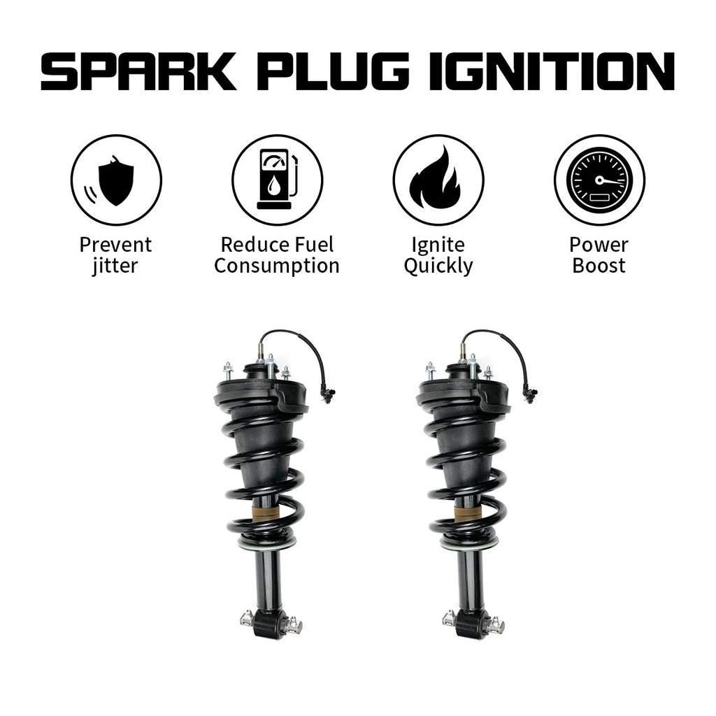 2X Front Shock Absorber Strut Assys for Chevy Tahoe Suburban (2015–2020) 84176631