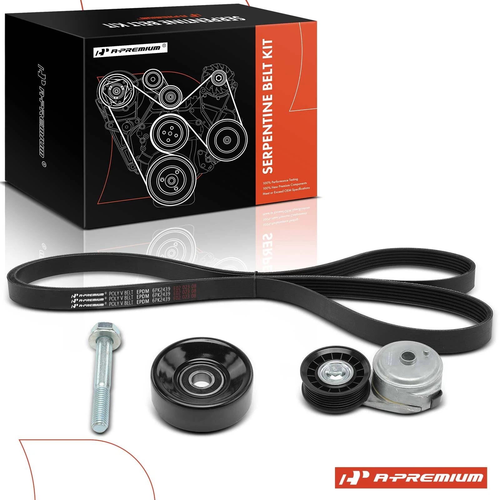 3X Serpentine Belt Drive Component Kit for Chevrolet Tahoe (1995–2000)