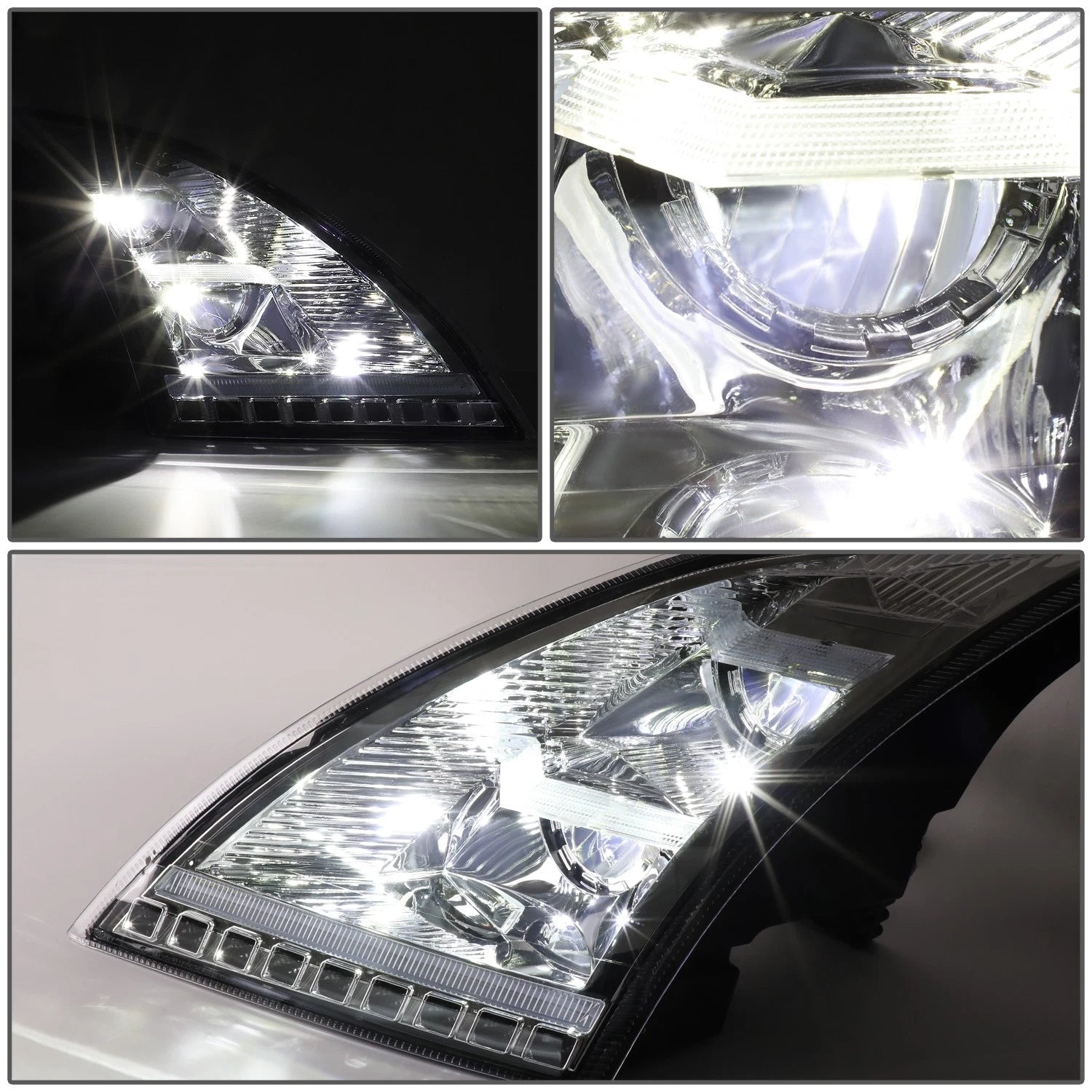 Full LED DRL Sequential Signal Headlight Lamps for Volvo VNL VNR (2018–2024)
