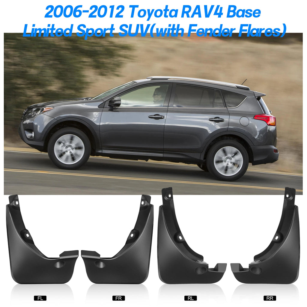Set of 4 Mudguards for Toyota RAV4 (2006-2012)