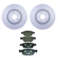 Hella Front Rotors Low-Met Disc Brake Pad Kit for Audi A6 A7 A8 (2012–2018)