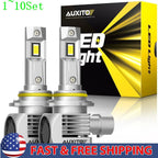 Set of 2 CANBUS 9005 LED Headlight Bulbs for High/Low Beam