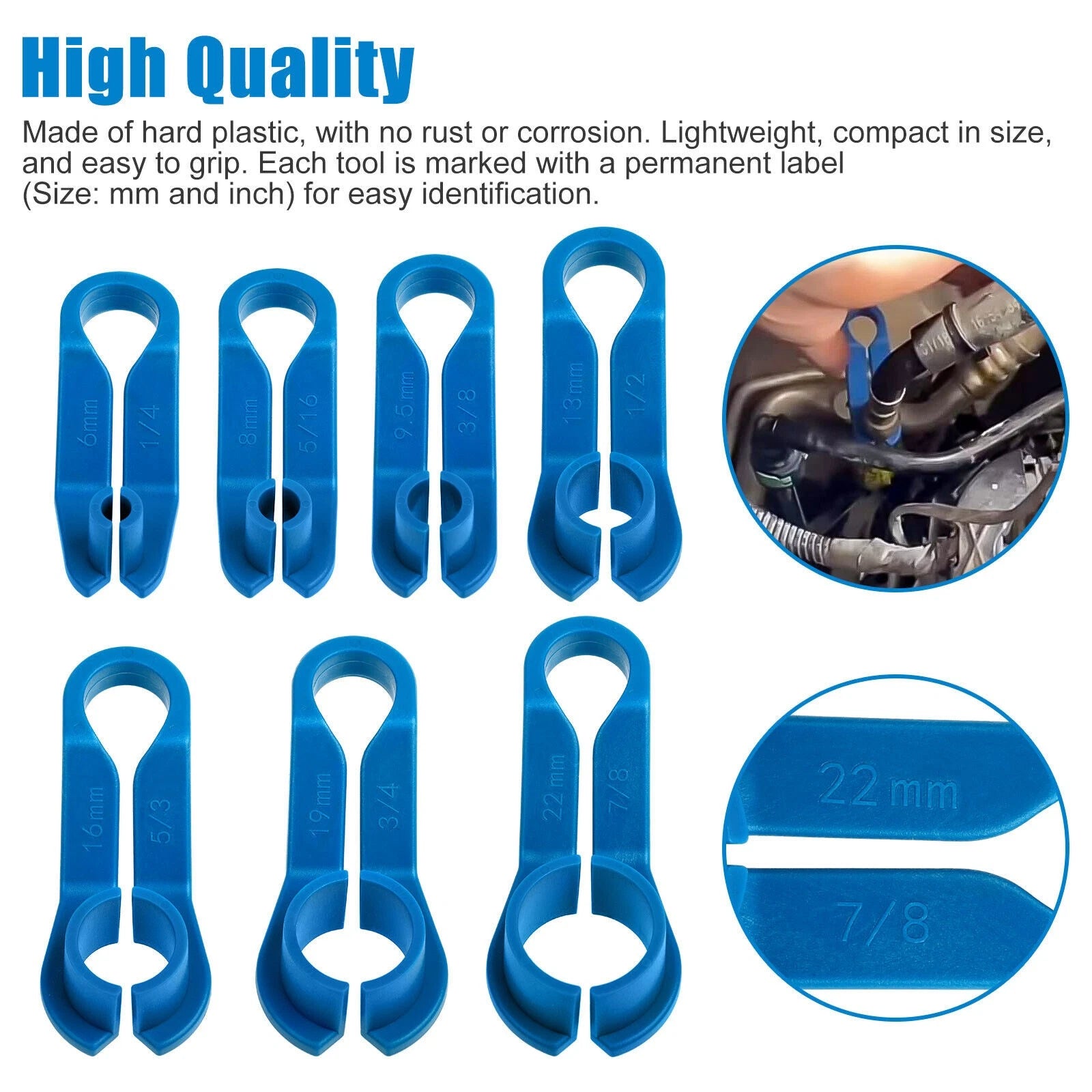 16pcs AC Fuel Line Quick Disconnect Tool Set for Cars (Universal)