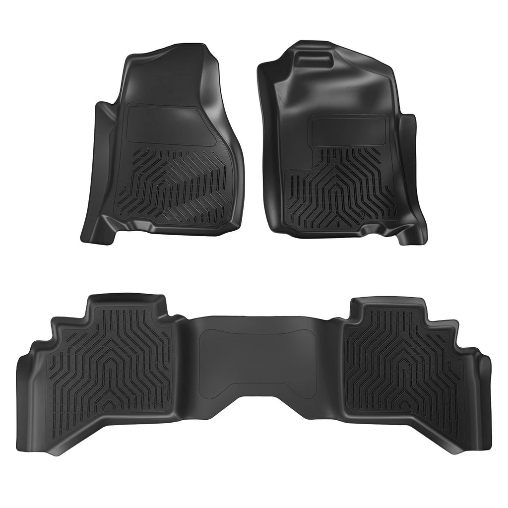Set of 4 Anti-Slip Black Floor Mats for Dodge Ram 1500/2500/3500 (2002–2023)