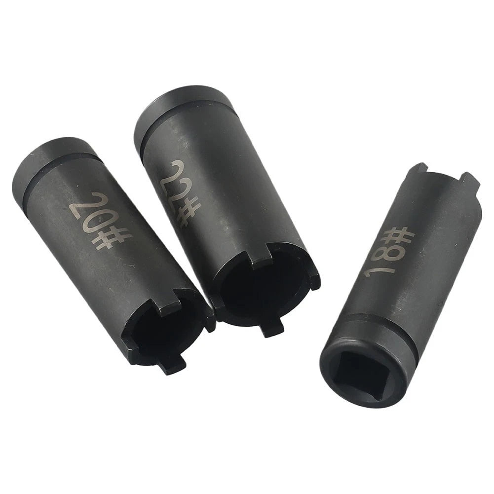 2 Piece Clutch Lock Nut Socket Wrench Set for Motorcycle (18mm, 20mm, 22mm)