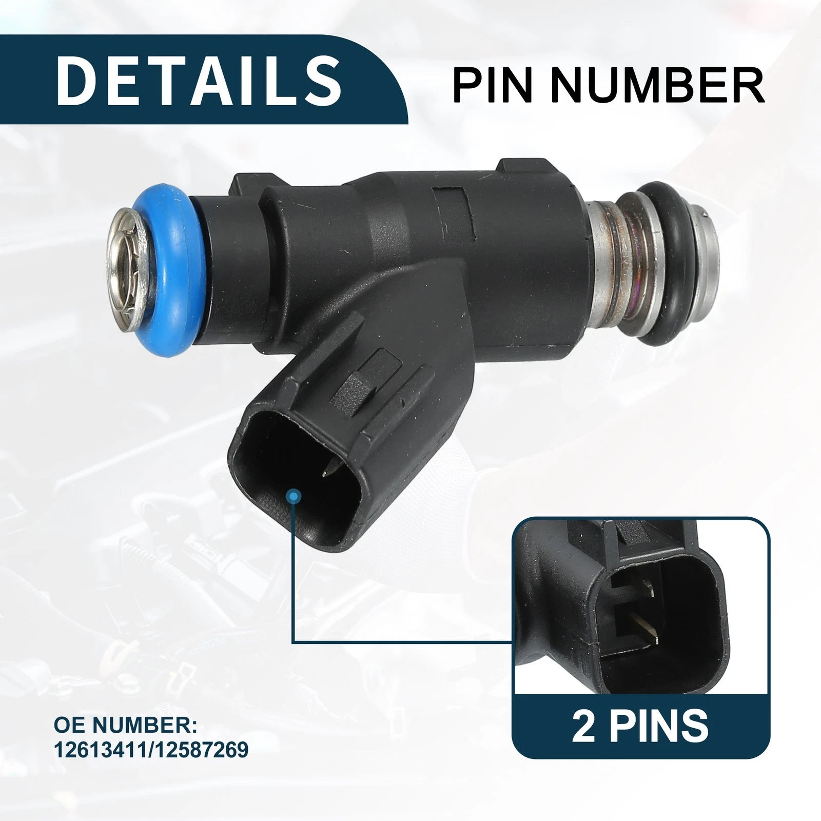 Set of 8 Fuel Injectors No. 12613411 for Chevrolet Silverado 1500 (2010–2013)