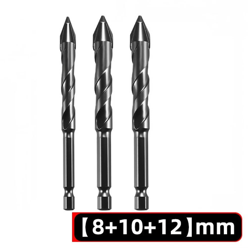 Carbide Drill Bit for Tile, Granite, Wood, Metal, Plastic, Glass (681012mm)