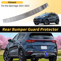 Rear Bumper Topper for Kia Sportage (2021–2022) Silver Tone
