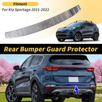 Rear Bumper Topper for Kia Sportage (2021–2022) Silver Tone