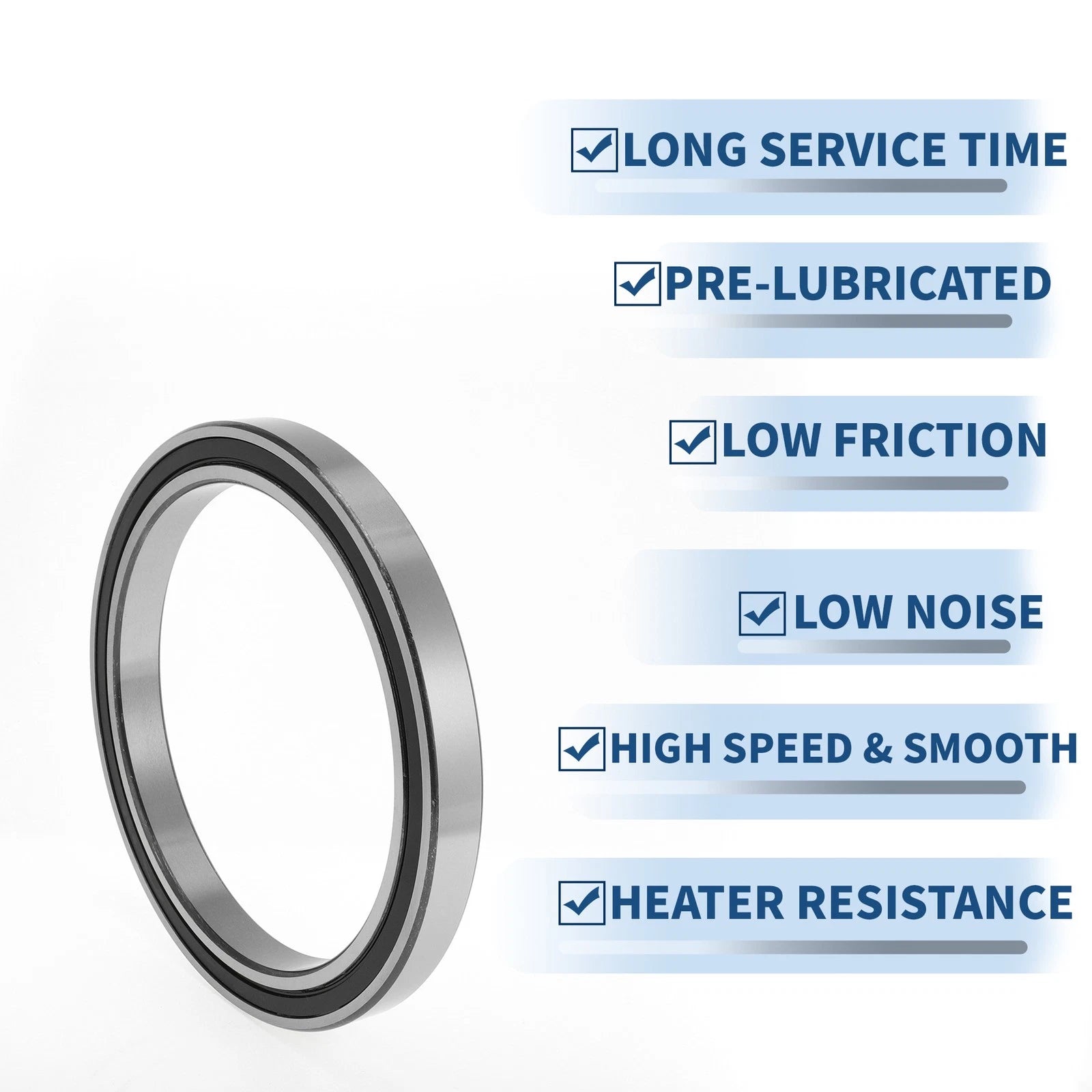 Deep Groove Ball Bearing 6832VV for Scooter Skateboard (160x200x20mm)