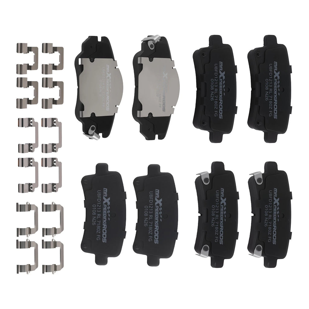 8pcs Ceramic Brake Pads Kit for Buick Allure (2010), LaCrosse (2010–2016)