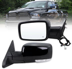 1 Pair Mirror for Ram 1500 (2013–2019) Manual Fold Power Adjust Heated Puddle Light