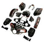 Fairings for Harley Street Glide (2014–2023) Black Honeycomb Fade