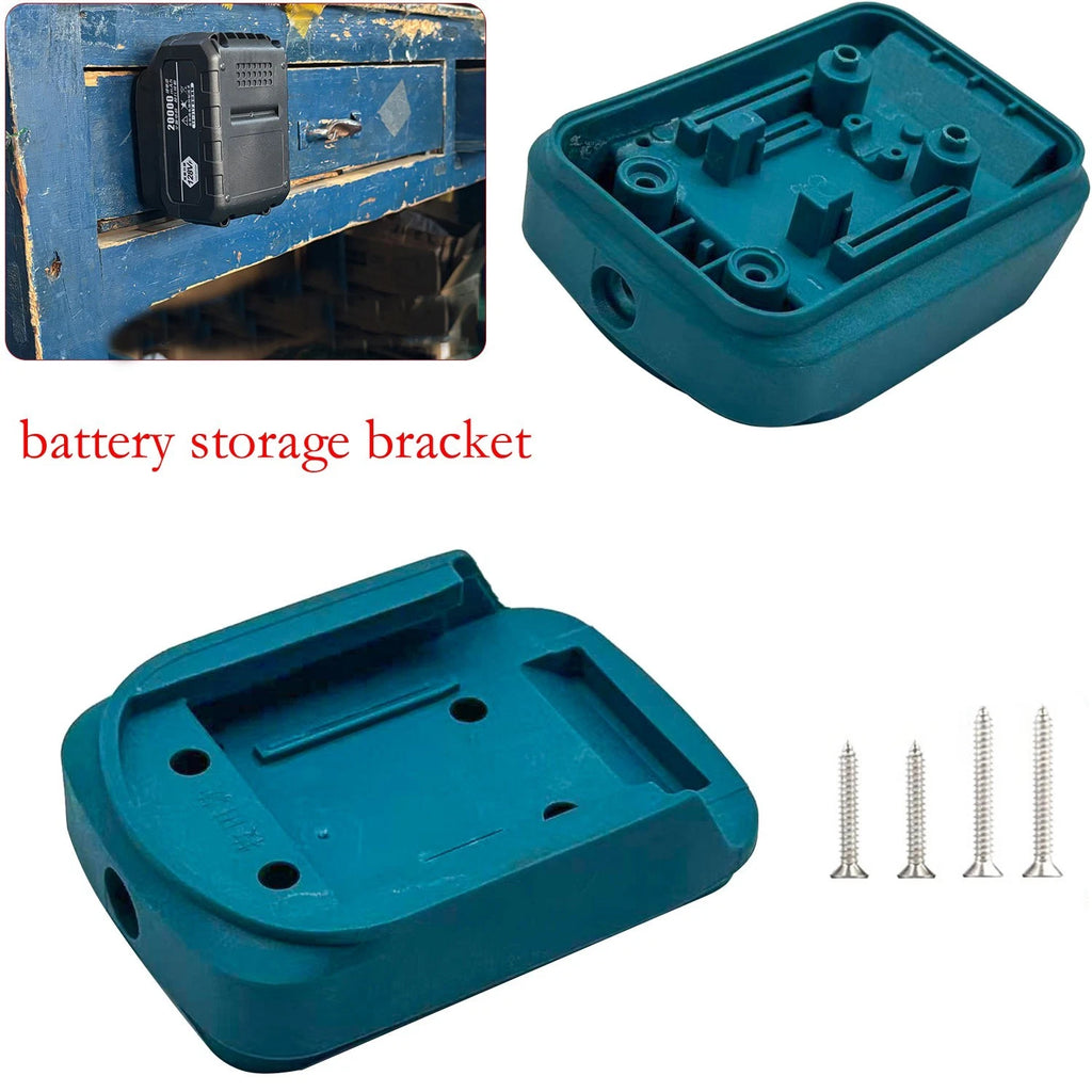 Wall Mount Battery Holder for 18V Power Tool Batteries (BL1830, BL1840)