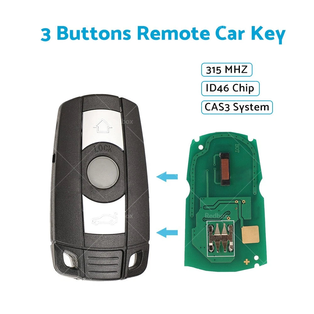 Remote Smart Key Fob 315Mhz for BMW E81 E90 E60 E70 (2007–2013)